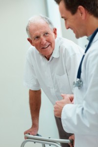 Doctor with elderly patient